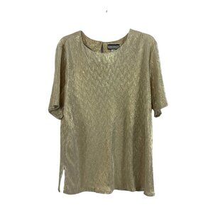 Notation's Women's Goldish Rippled Top
